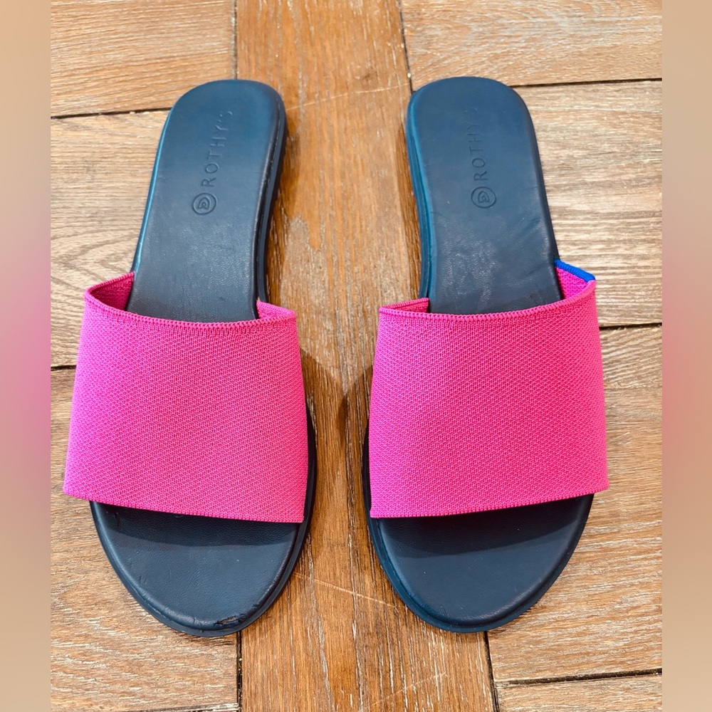 Rothy’s The Slide Size 9.5 Lotus Slip On Sandals